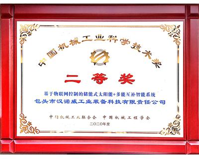 中國機械工業(yè)科學(xué)技術(shù)二等獎